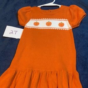 2t Gymboree pumpkin dress